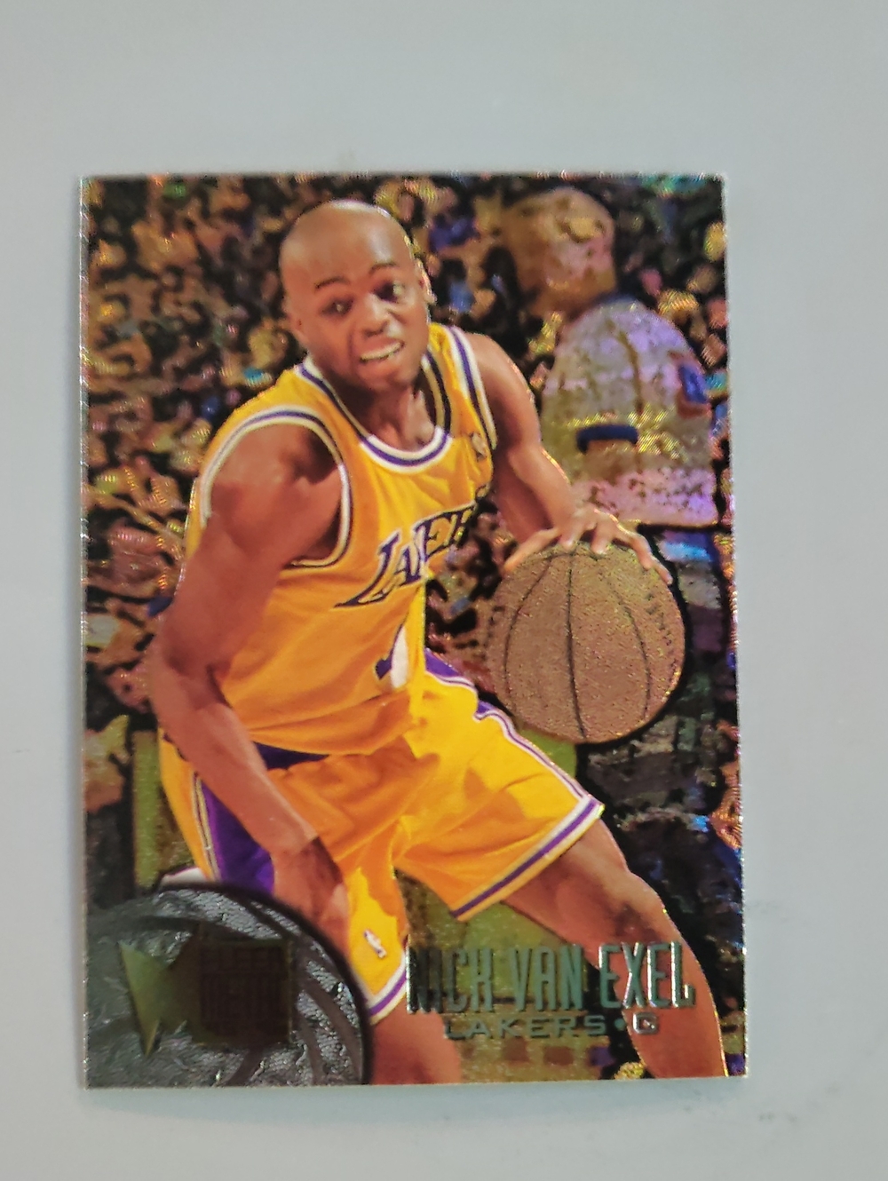 Nick Van Exel 1995-96 Fleer Metal #55 Los Angeles Lakers Basketball Card